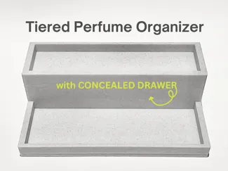 Minimalist Bathroom Perfume Organizer with Drawer