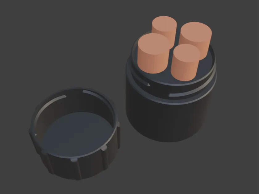 Boîte de rangement pour piles AA et AAA