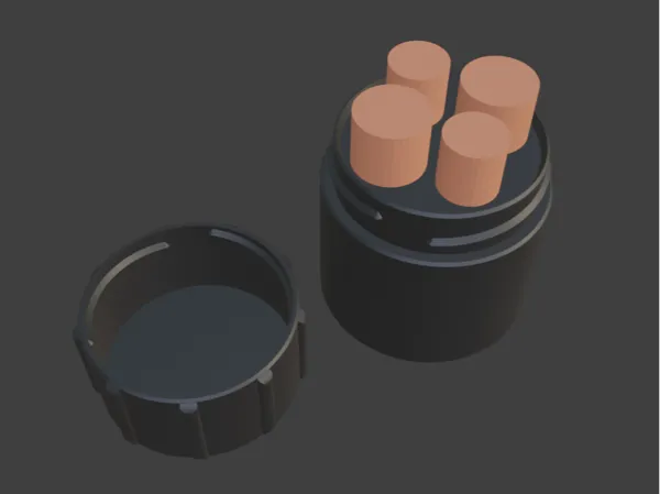 Boîte de rangement pour piles AA et AAA