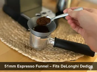 51mm Espresso Funnel Portafilter– DeLonghi Dedica