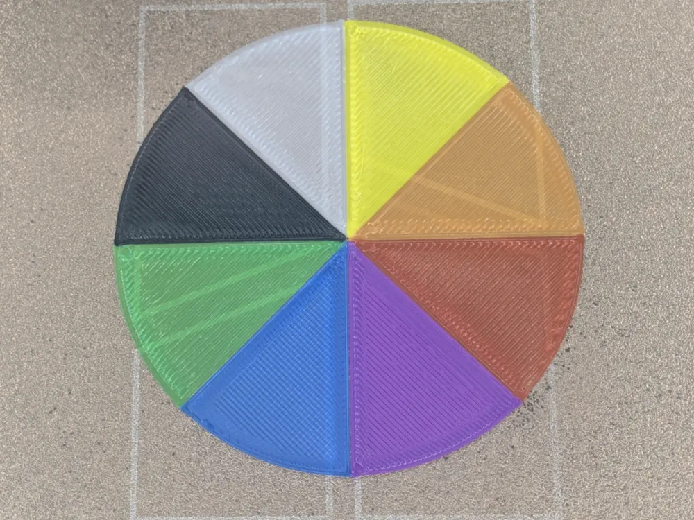 Color Wheels for Testing out AMS - Free 3D Print Model - MakerWorld