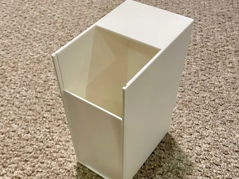 Dryer waste box with lid
