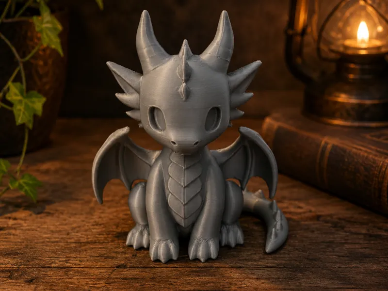 Baby Dragon Guardian– Cute Fantasy Miniature