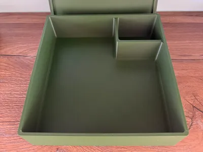 Square Storage Box with Lid – 200 × 200 × 60 mm