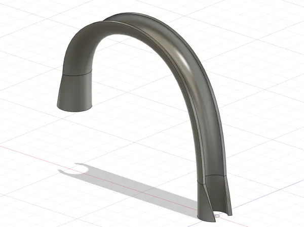 Guide anti-pliure pour flexible de douche