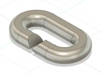 Side connection chain link