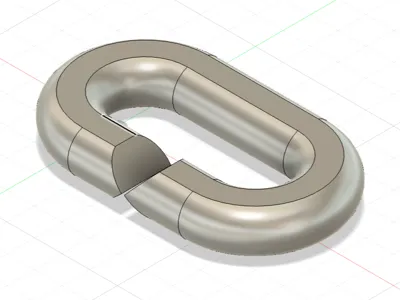 Side connection chain link