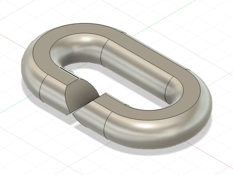 Side connection chain link