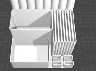 Desk Organizer for Pencils, USB's, and Credit Card