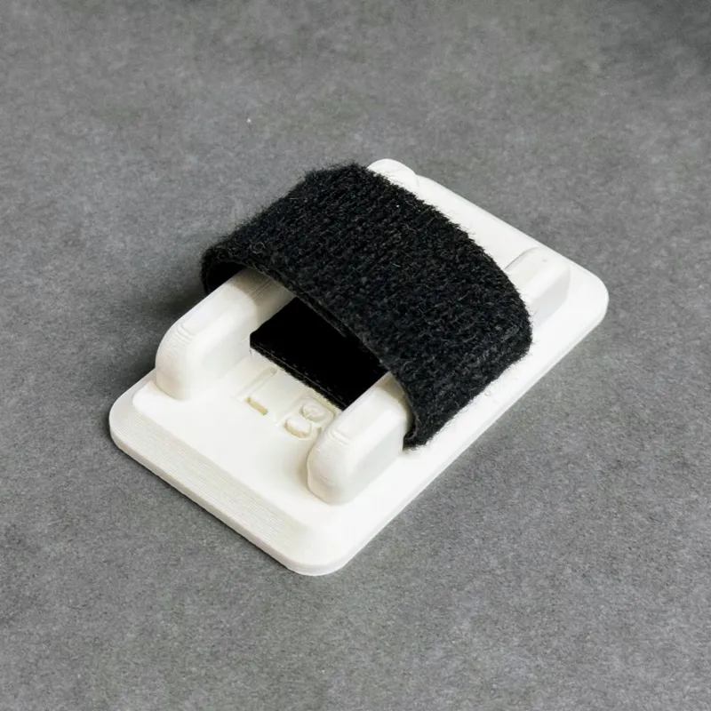 Under-Desk Cable Holder with Double sided Velcro