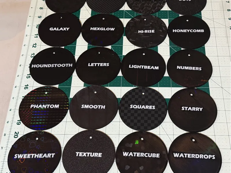 Build Plate Effect Swatches