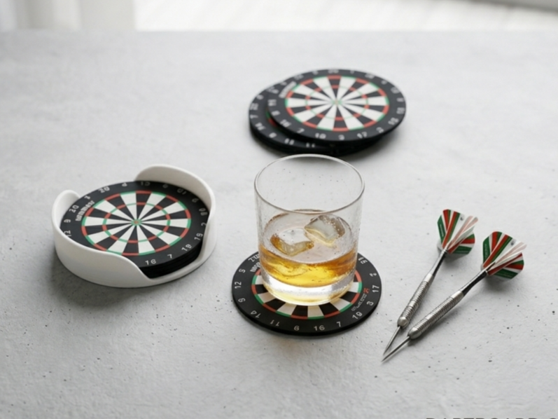 Miniatura 1 do modelo 3D Darts Coaster Set