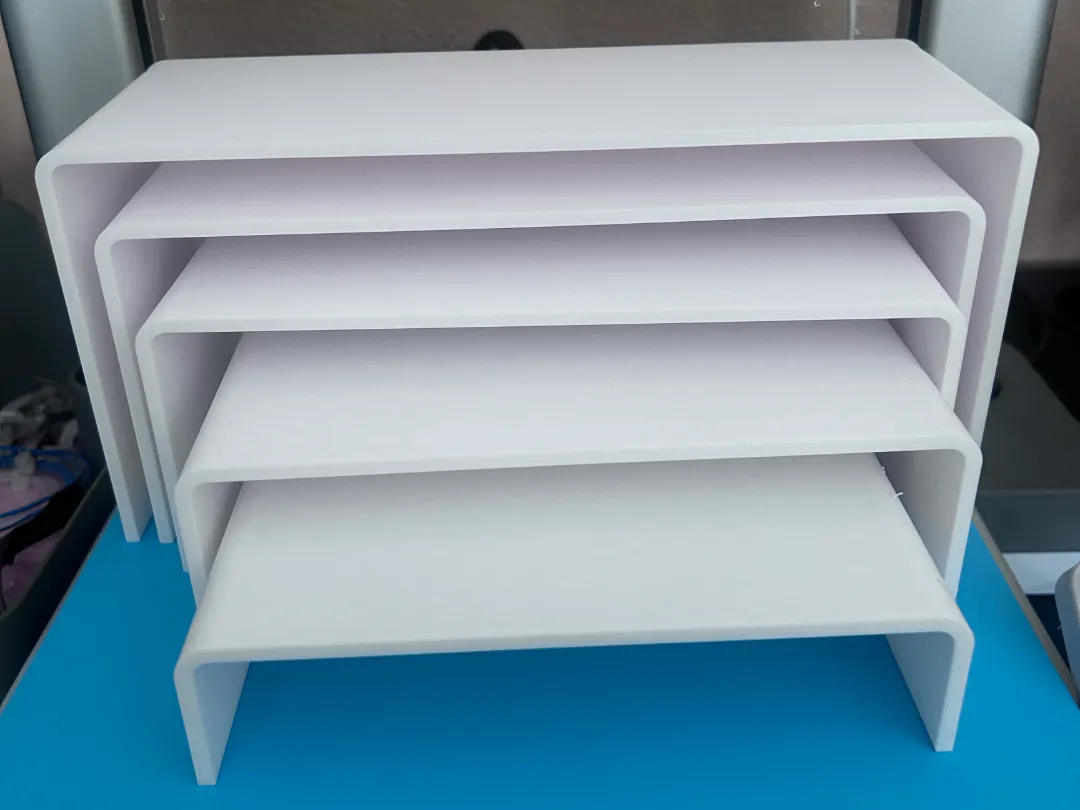Set d'alzatines modulaires d'exposition
