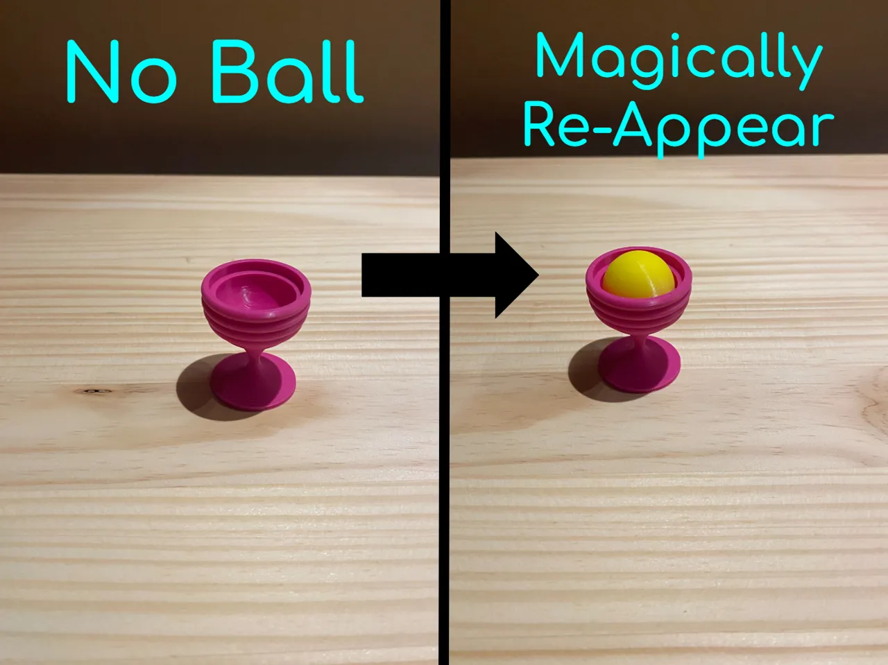 Ball and Vase Magic Trick view 2