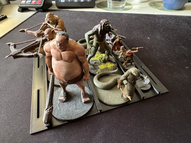 Miniature tray for IKEA Gnedby (50mm/20mm bases)