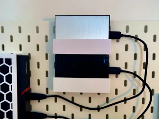 Holder/caddy/mount for thick 2.5" HDDs IKEA Skådis