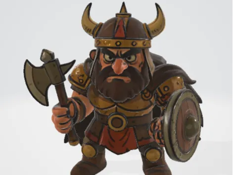 A Warlord generated by AI