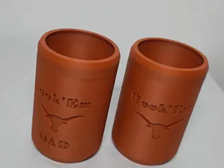 Hook' Em Longhorns Koozie 12oz can 