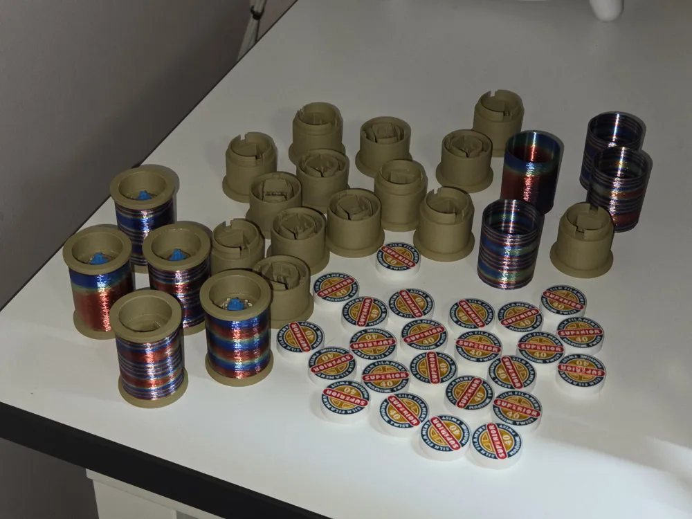 Spool of Silk Thread DOUBLE END CLICKER Fidget - Free 3D Print Model ...