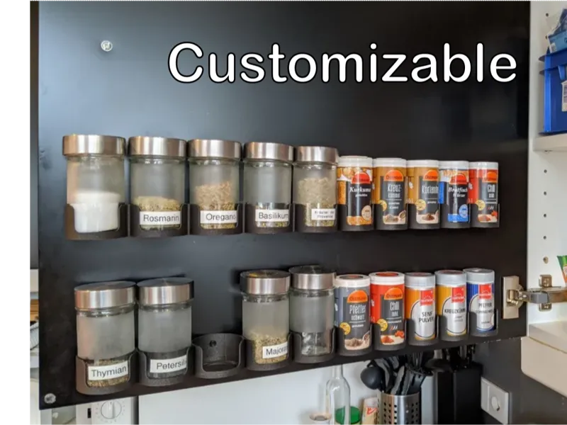 Customizable spice rack