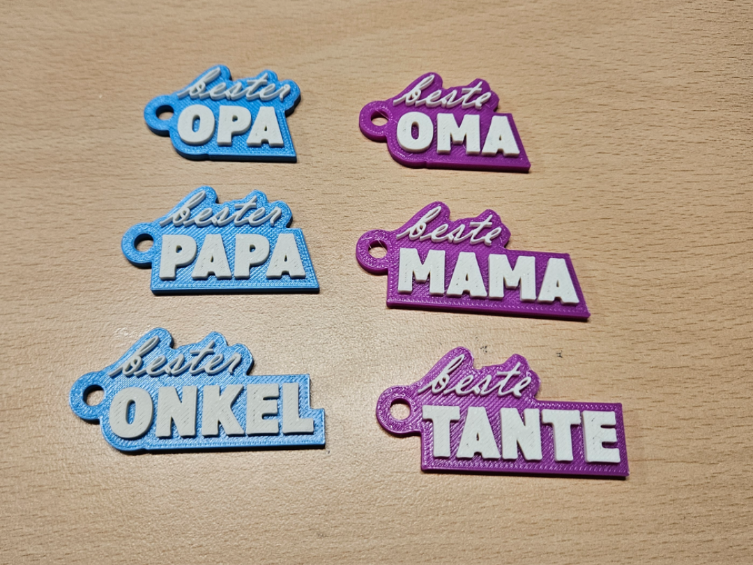 Schlüsselanhänger Anhänger PAPA MAMA ...