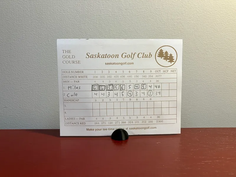 Golf Scorecard Holder 