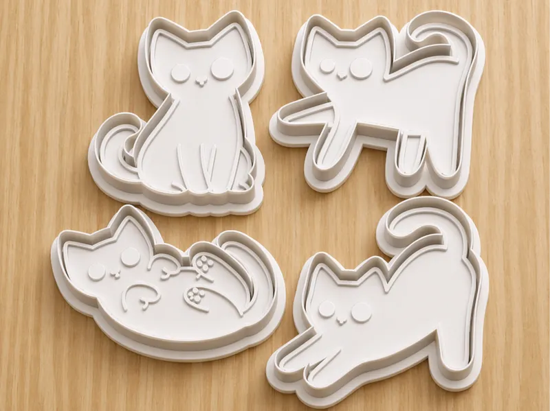 Weird Cat Cookie Cutter Set