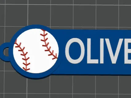 Baseball Keychain