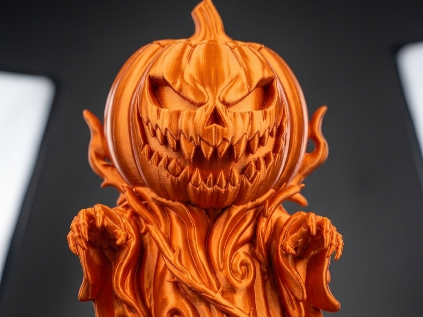Jack-o'-Lantern Ghost & Pumpkin Figurine 3D model