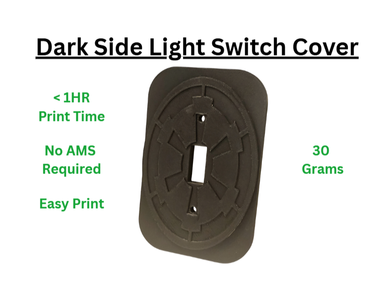 Dark Side - Light Switch Cover