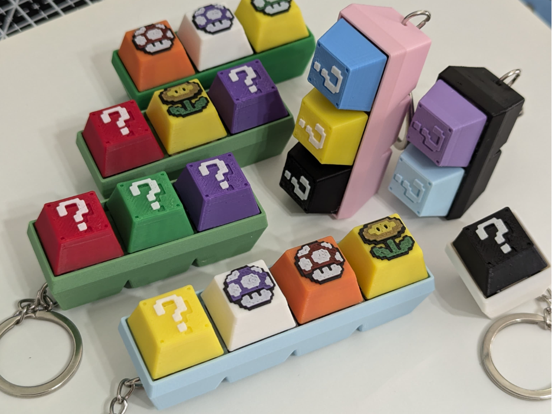 Miniatura 3 do modelo 3D Keycap Figdet keychain base variation