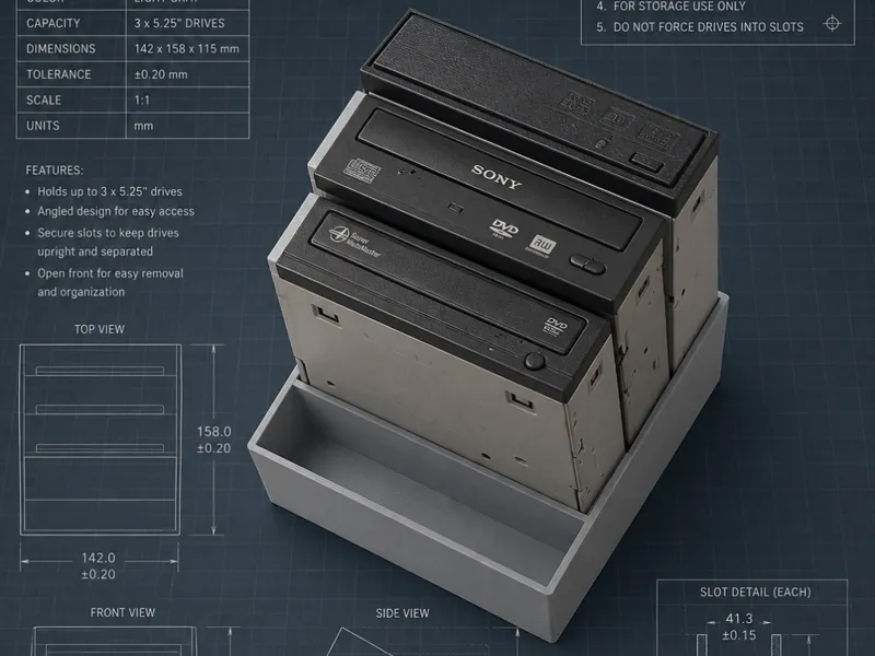 DVD Drive 4 Bay Tray