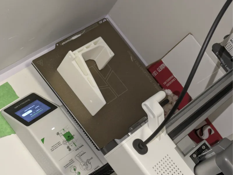 Tablet holder on the wall 