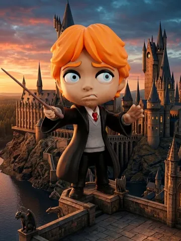 Accesorio para impresora 3D: Ron Weasley Harry Potter Sin AMS — vista de referencia 2
