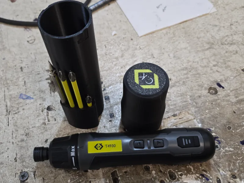 C.K Tools E-Driver Screwdriver and bit holder case