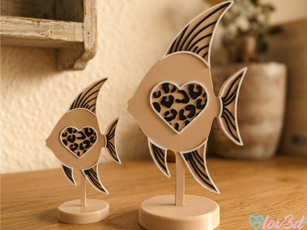 Leopard Heart Angelfish - Modern Decor