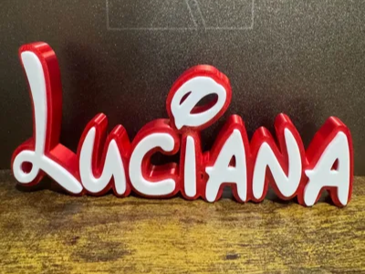Disney Name Sign Luciana Kid Room Wall Decor Tag 