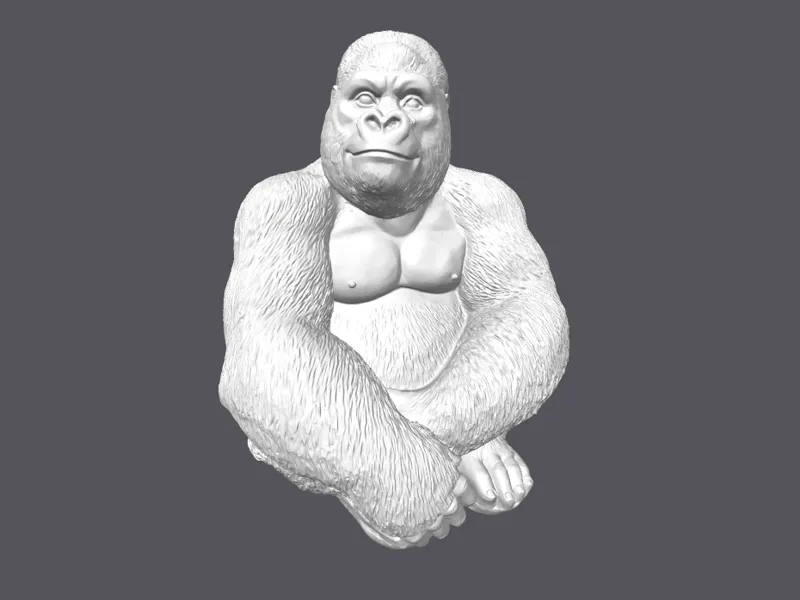 Massive Gorilla Statue – Split into 18 Parts