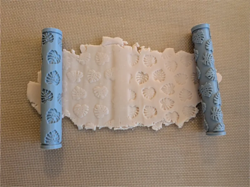 Texture Rolling Pin - Monstera Leaf Pattern
