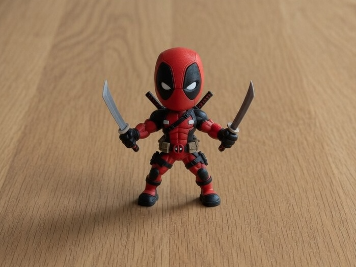 Deadpool Dual Katana Pose Figure