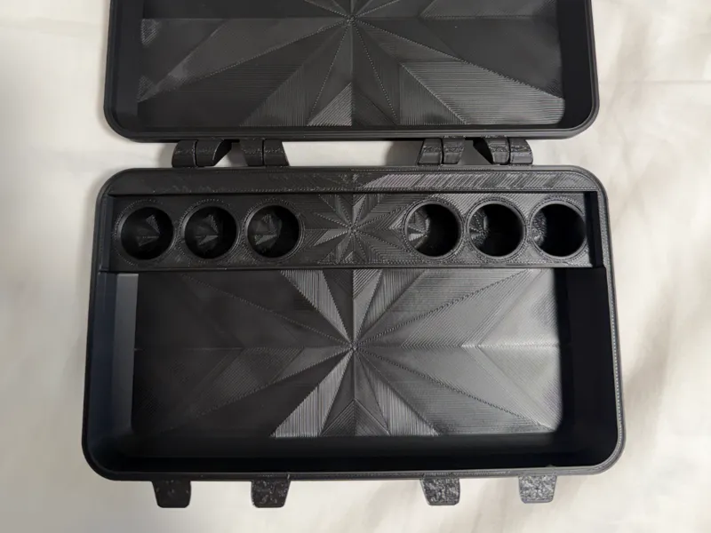 3ml 6 Vial Travel Case with Clips (PLA)