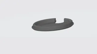 80mm cover with line hole
