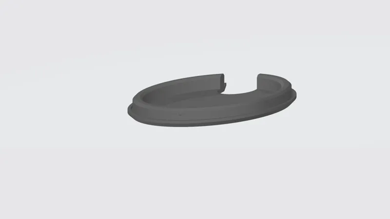 80mm cover with line hole