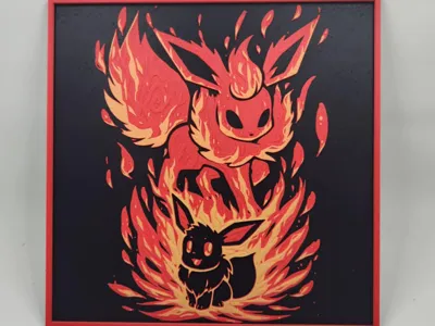 Eevee Evolution Flareon Hueforge