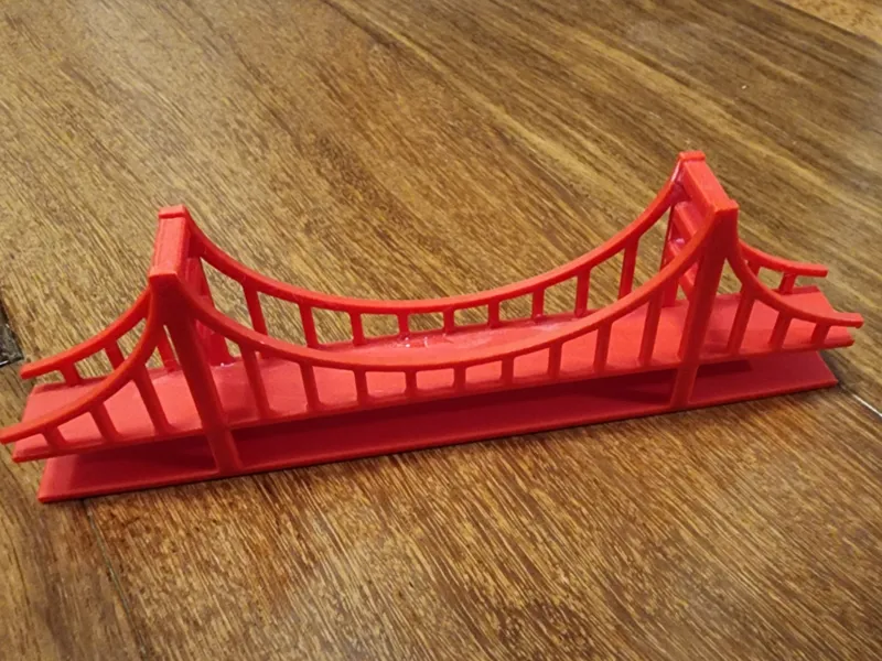 Scale Model Suspension bridge.