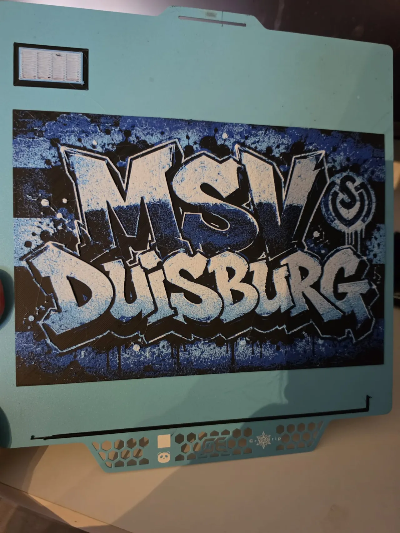 MSV Duisburg Graffiti Chroma Leinwand view 2