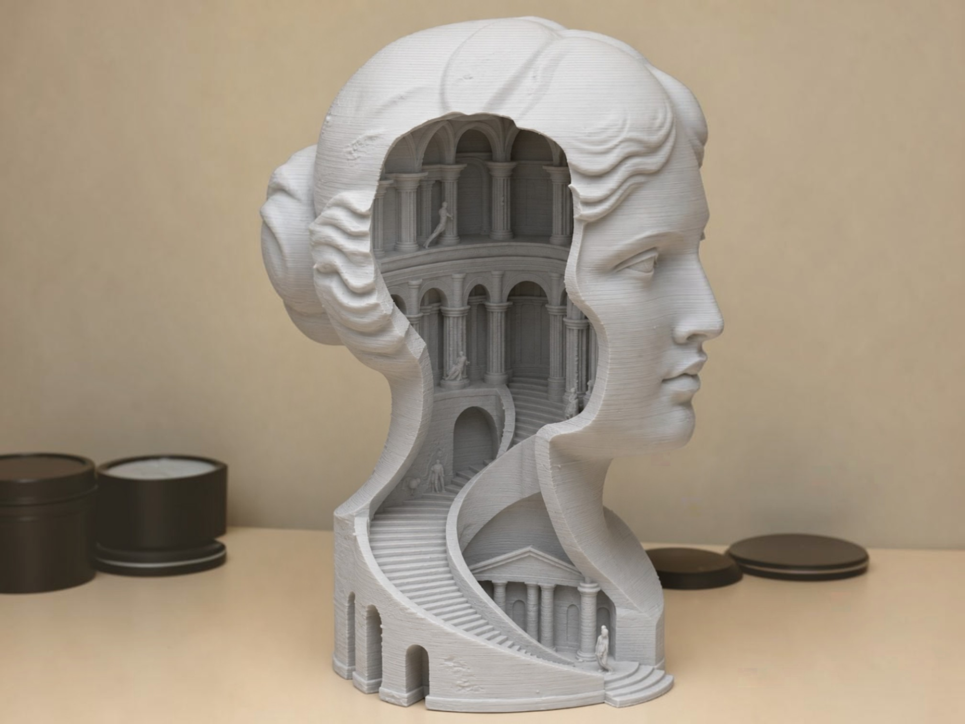Architectural Mind – Bust with Hidden Palace