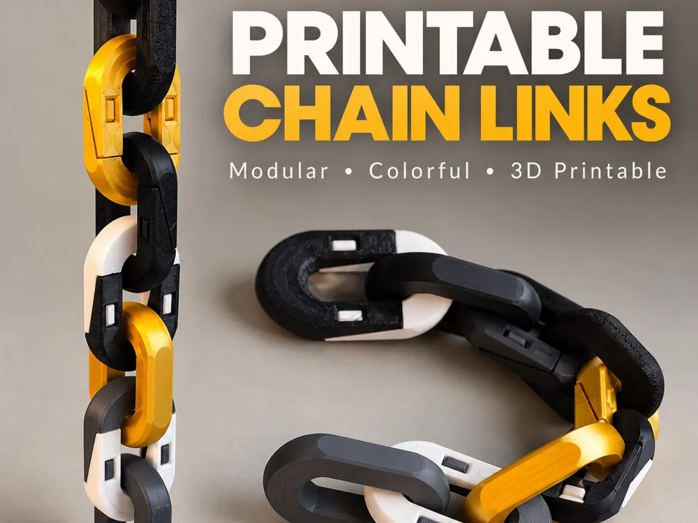 Chain Links – Modular - Free 3D Print Model - MakerWorld