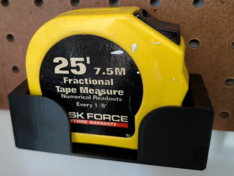 25' Tape Measure Pegboard Holder