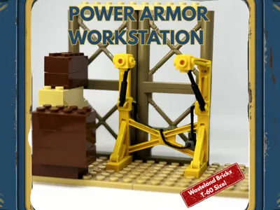 Power Armor Workstation - Wasteland Bricks Scale